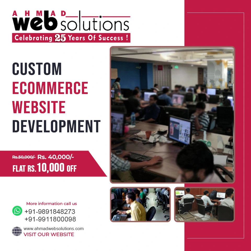 Custom ecommerce website development company in Delhi