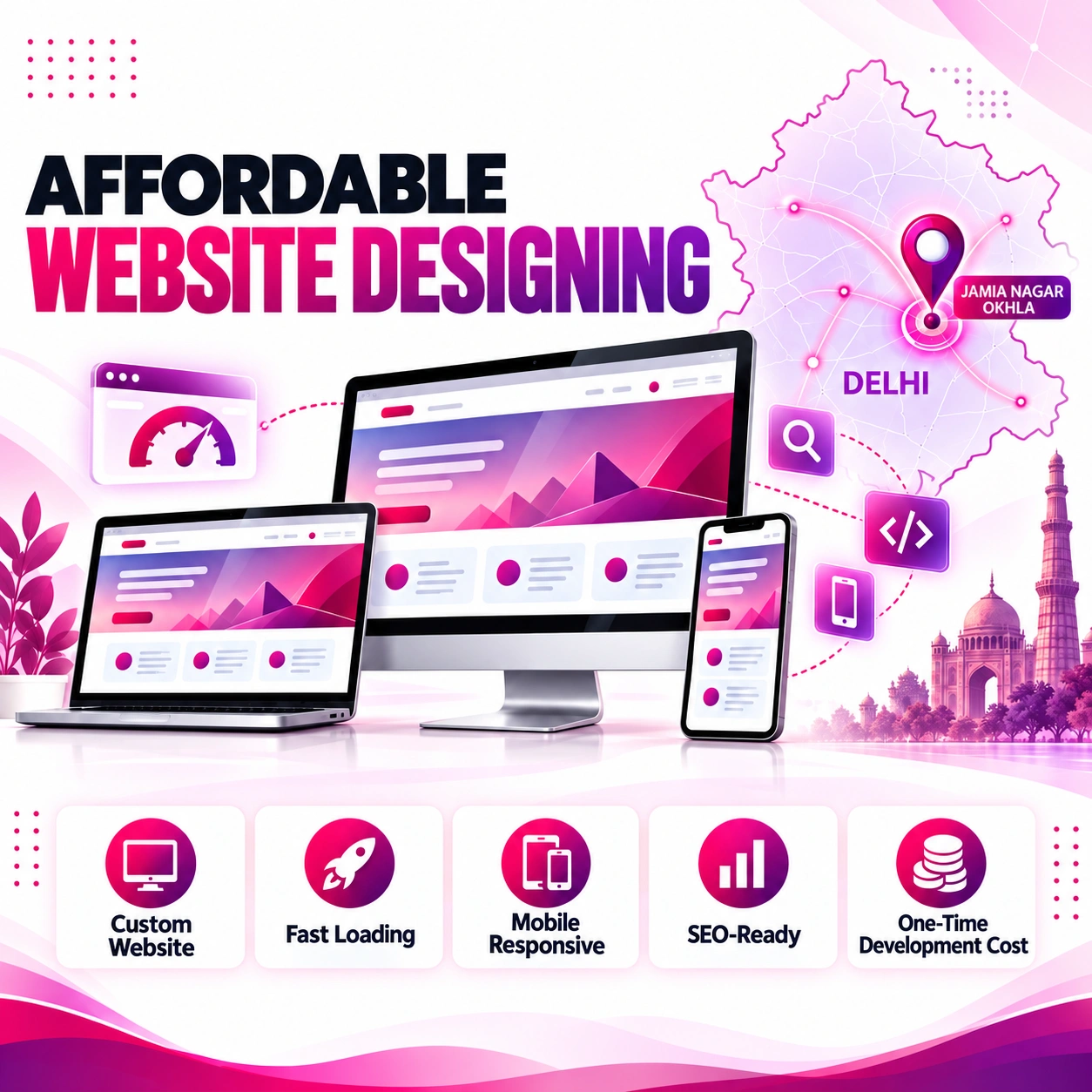 Website designing company in Okhla and Jamia Nagar, Delhi
